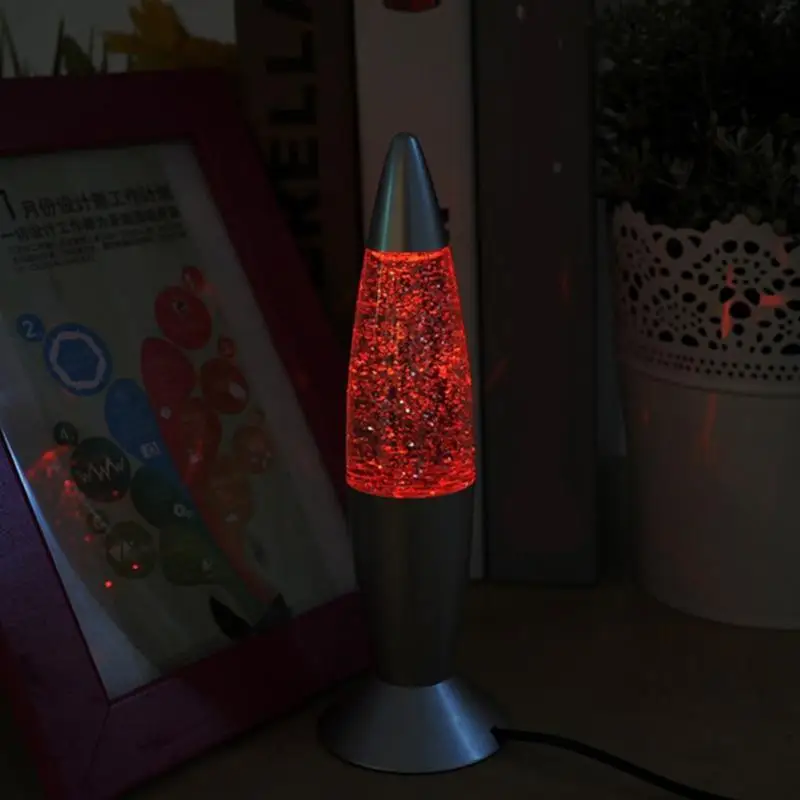 

3D glitter Discoloration Lava Lamp Classic Lava Lamp Peaceful Relaxation Lamp USB interface computer