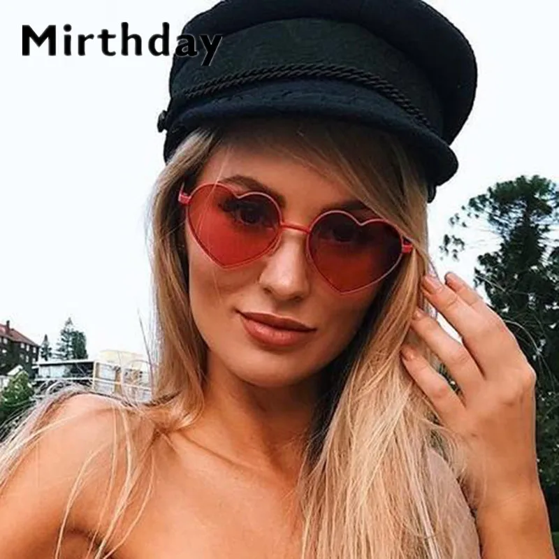 Женские солнцезащитные очки с сердечком, милые сексуальные женские Ретро недорогие солнцезащитные очки, винтажные розовые очки 90 s, градиентные красные очки flash Oculos