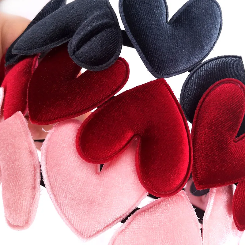 GZhilovingl Summer Girls Princess Velvet Heart Hairband Headband Kids Infant Childs Habdmade Hair Accessories Tiara Party Gifts | Детская