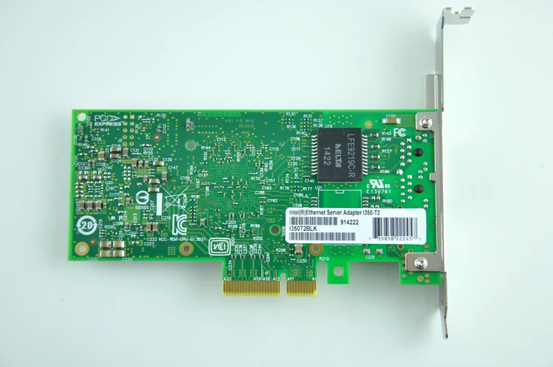 2 порта PCIe гигабитный Ethernet сервер адаптер 10/100/1000 Мбит/с сетевая карта I350-T2 |