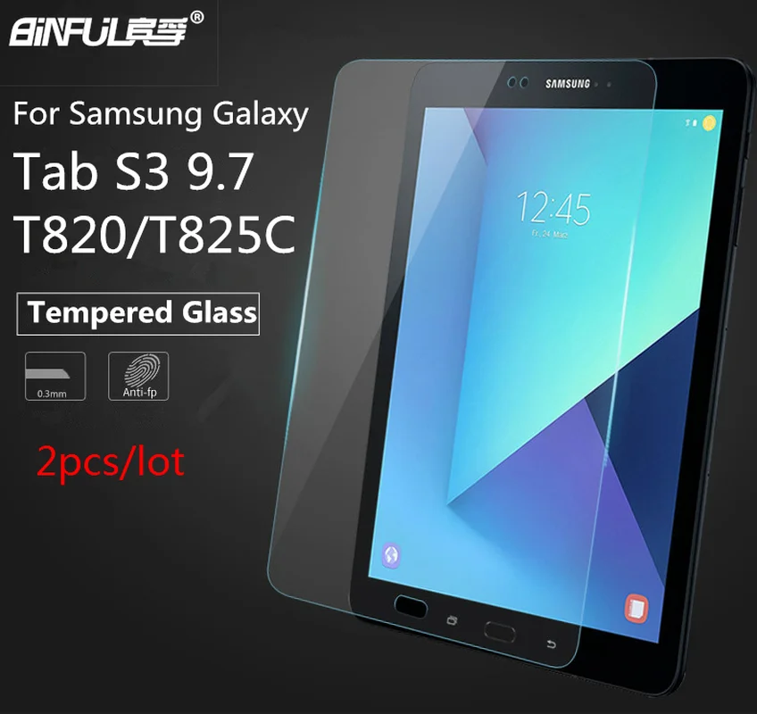2 шт. / Лот Премиум закаленное стекло защитное для Samsung Galaxy Tab S3 9 7 T820 T825 T819