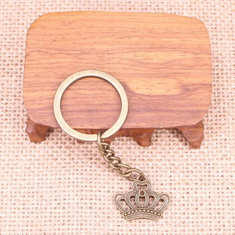 20 шт. модный брелок 22x18 мм имперские королевские Подвески корона DIY мужские ювелирные изделия автомобильный брелок кольцо держатель сувенир для подарка