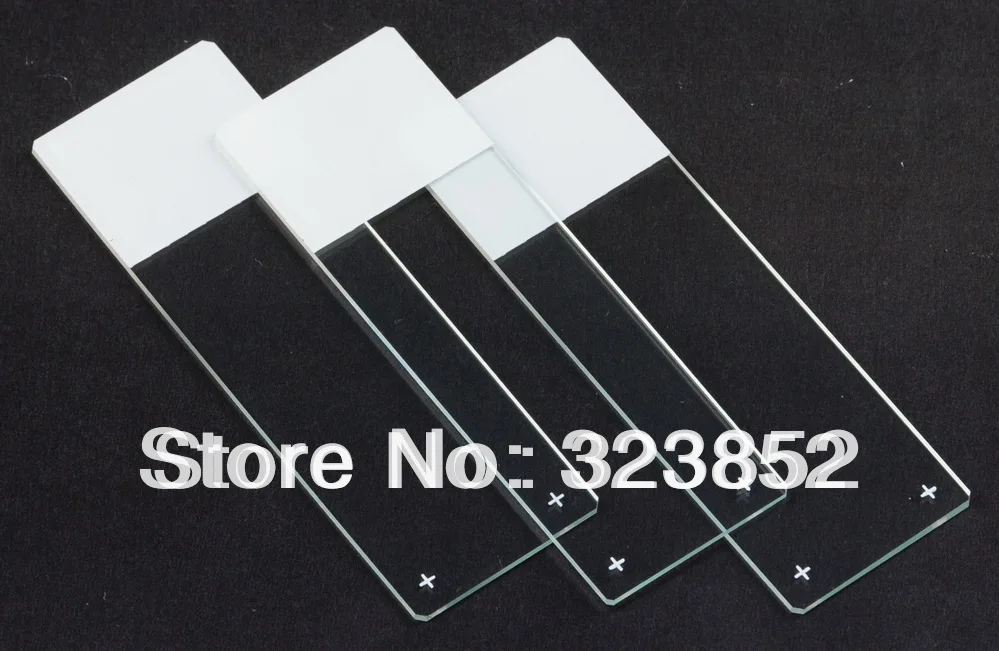 Adhesion Microscope Slide PositiveCharged Beveled edges 45 Degree Clipped Corners75x25mm 50pcs | Канцтовары для офиса и дома