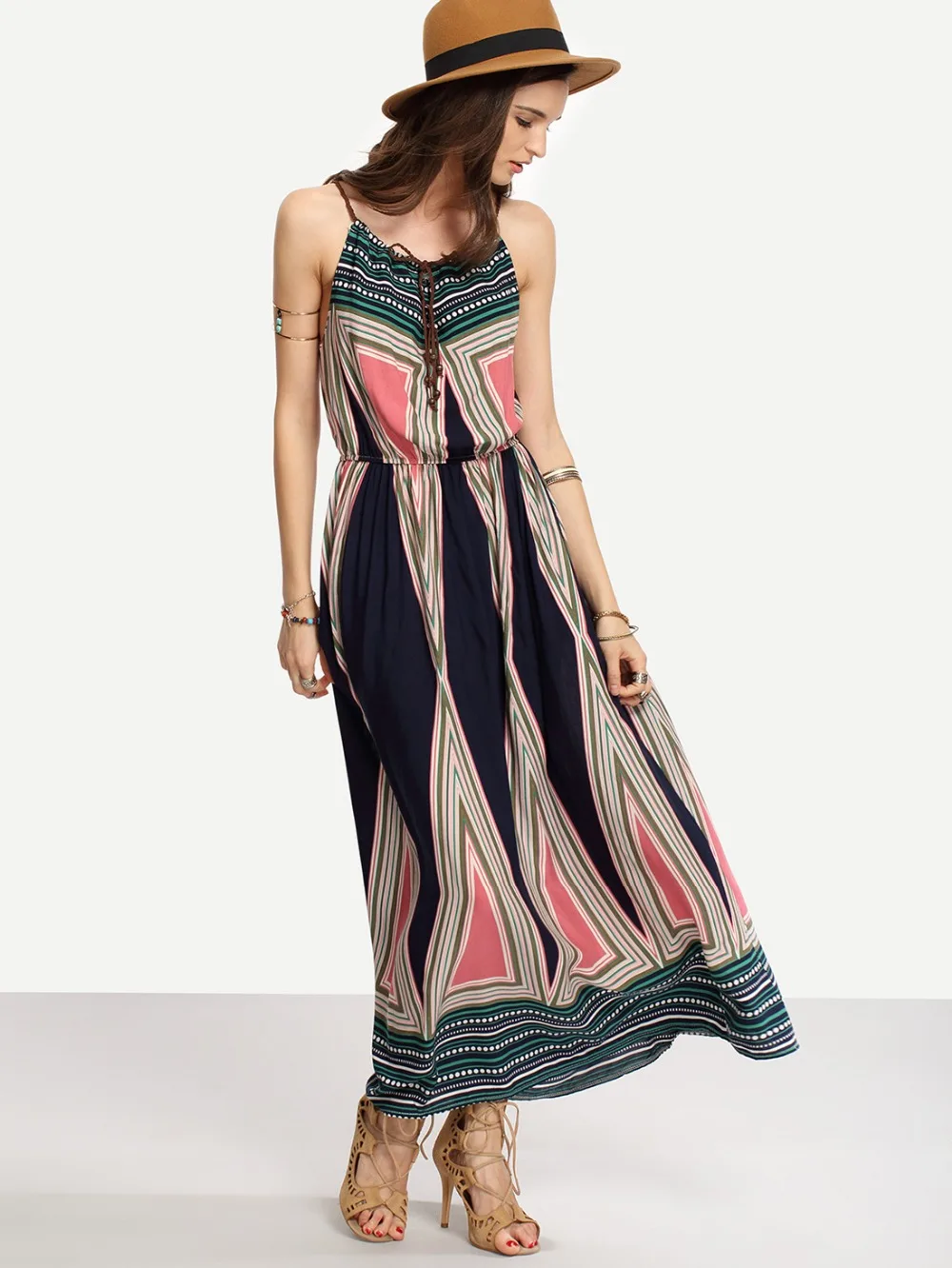 Женская летняя новая мода окрашенный принт хлопок повседневное ТРАПЕЦИЕВИДНОЕ