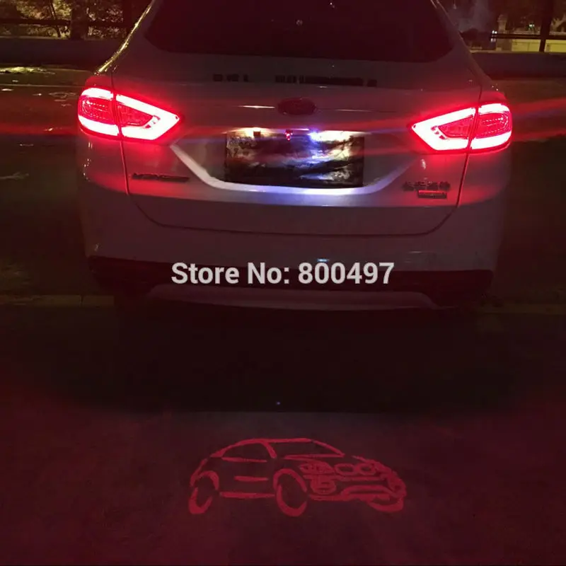 

Newest Auto Car LED Tail Logo Running Car Fog Light Rear Anti-Collision Driving Safety Signal Warning Lamp Turn Right Car Logo