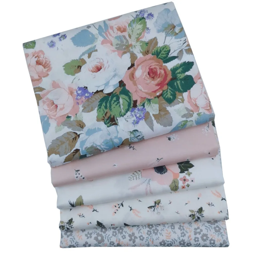 100% хлопок цветочная ткань Quliting Fat Quarters лоскутный материал для скрапбукинга куклы