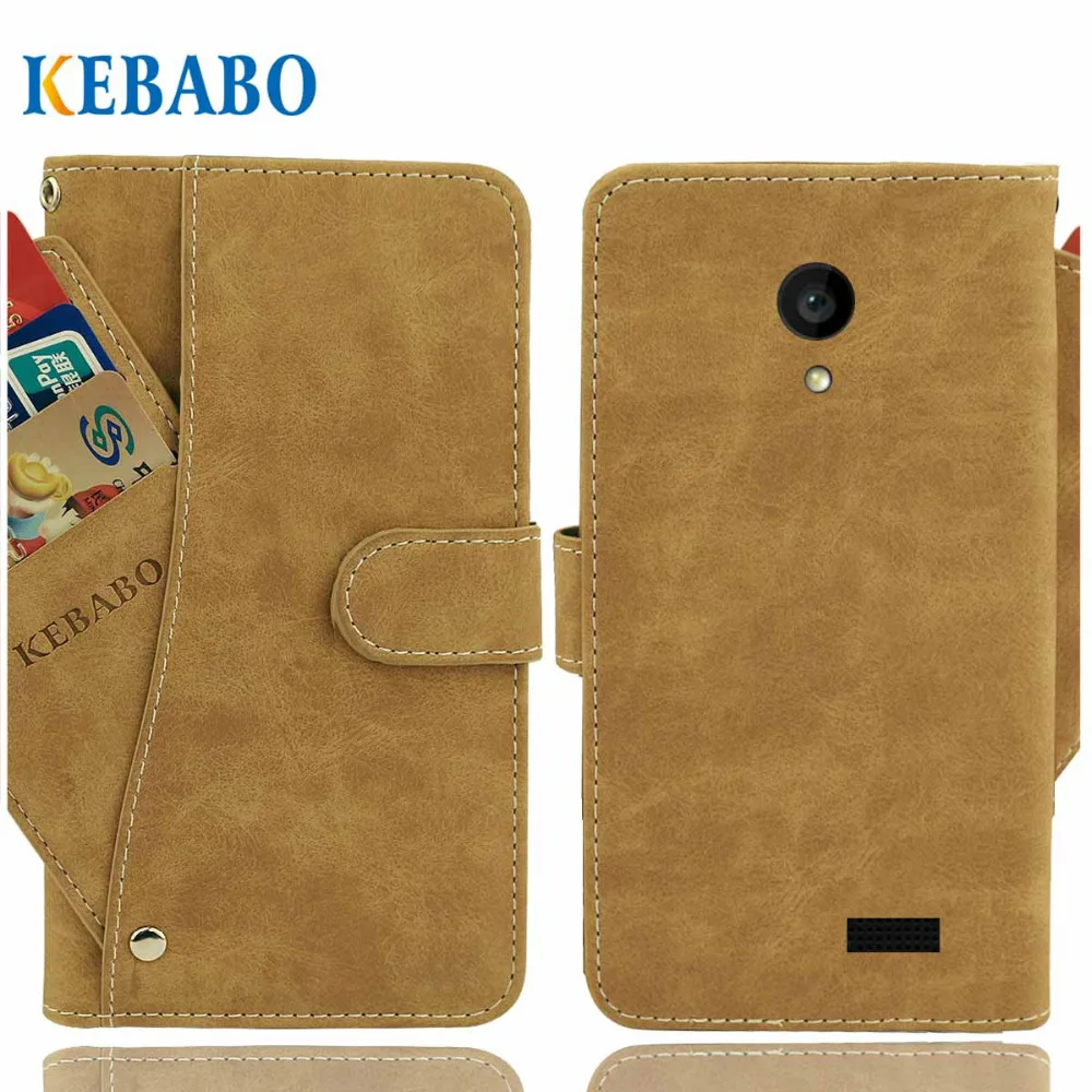 Кожаный бумажник AllView P4 PRO Чехол 4 2 &quotФлип винтажные Кожаные чехлы с отделениями