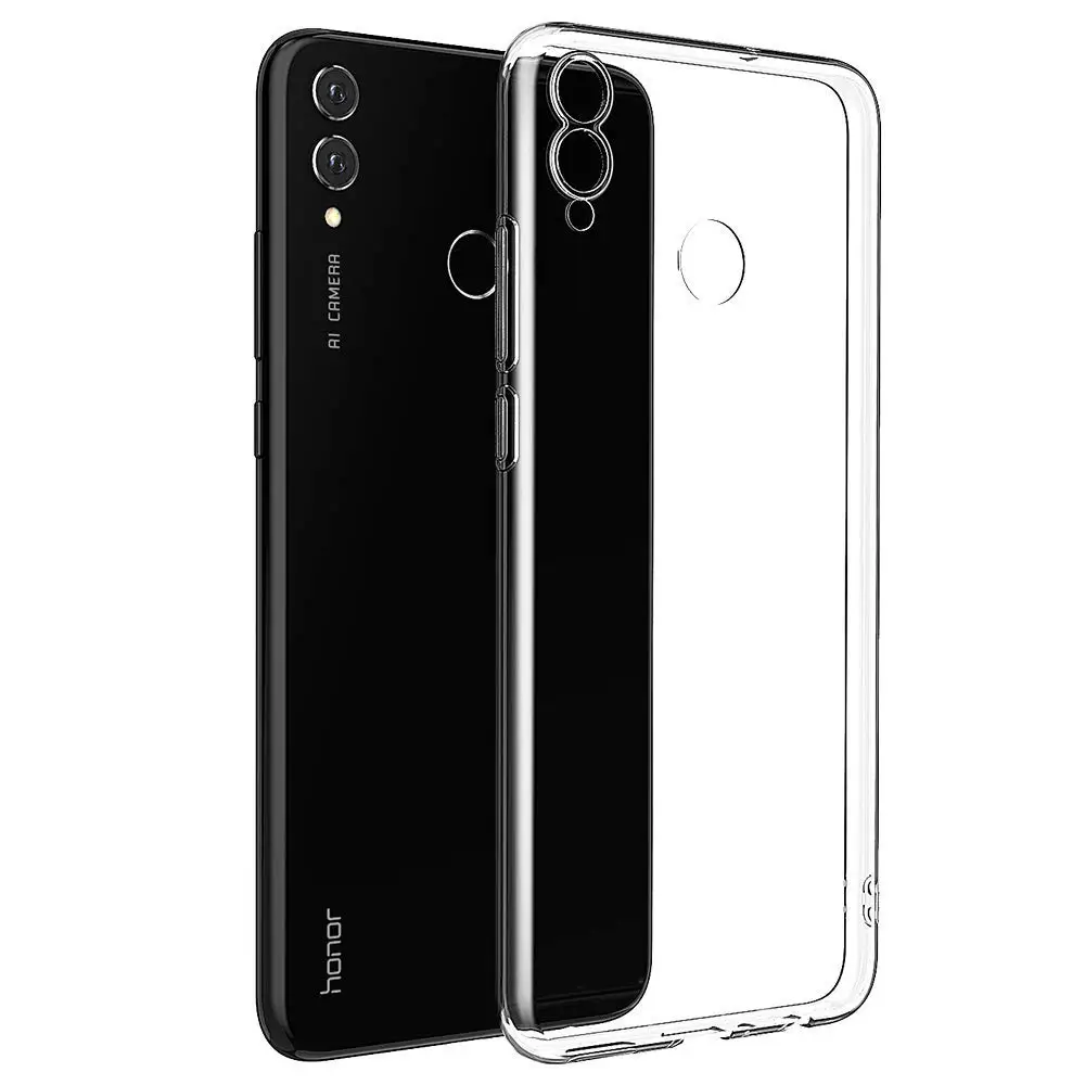 Для Huawe Honor 8C 8A чехол мягкий TPU на Tpu прозрачный ультра тонкий 8C|Бамперы| |