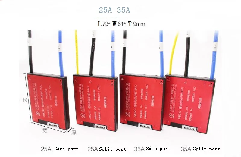 24V LiFePO4 Батарея BMS 8S 18A 25A 35A 45A 60A PCM с баланс Уинстон вперед CALB Thunder Sky