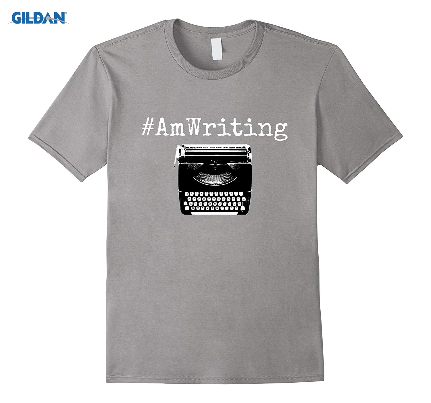 GILDAN # AmWriting пишущая Футболка писатели & летняя модная мужская футболка с коротким рукавом|Мужские футболки| |