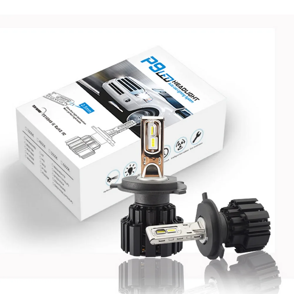 2X H4 H7 9012 5202 H16 H8 100 W 13600Lm IP67 Авто Светодиодная передняя лампа автомобильная фара противотуманная фара 6000 K автомобильное освещение HID Light Blubs