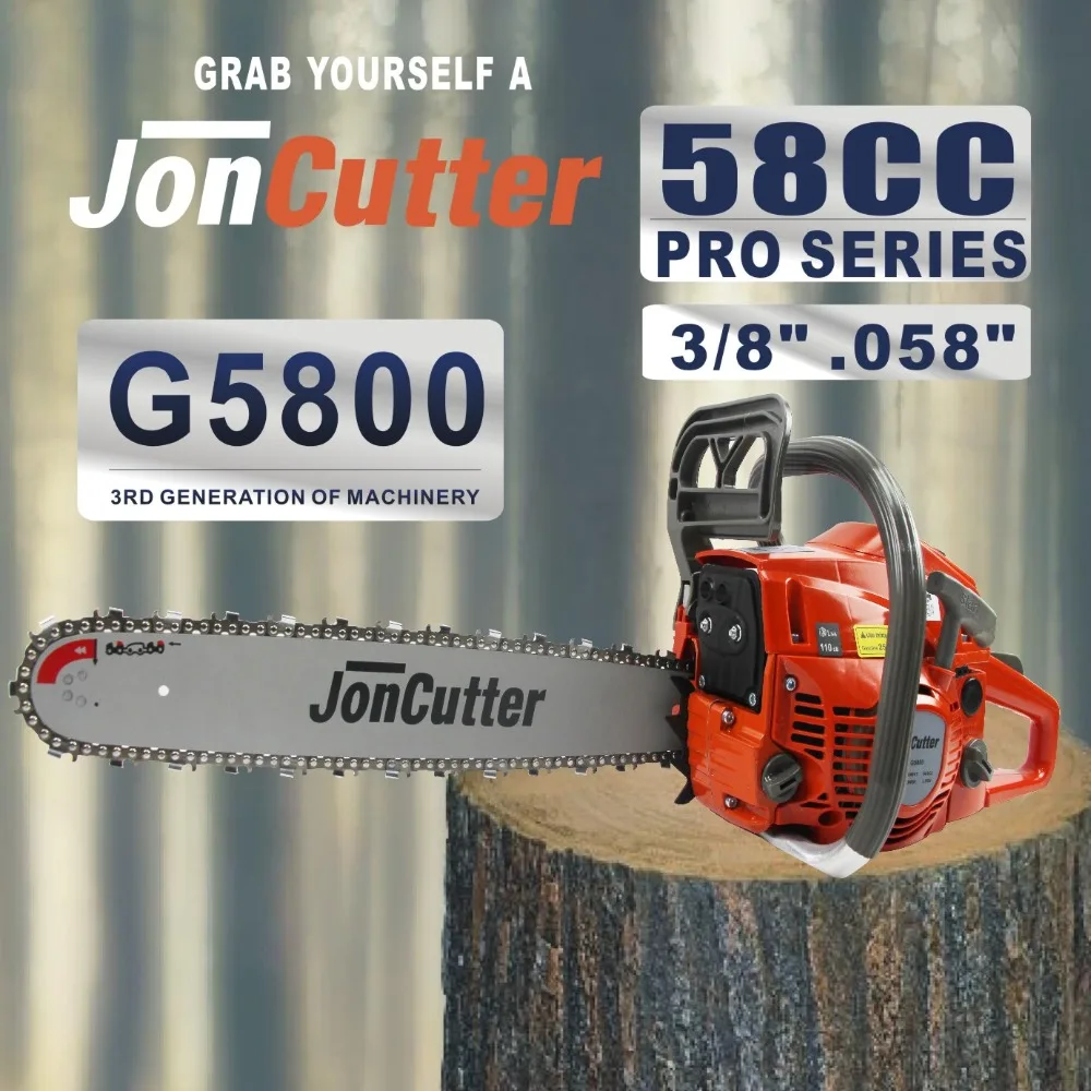 Бренд Farmertec 58cc JonCutter G5800 5800 бензиновая бензопила силовая головка без цепи пилы и