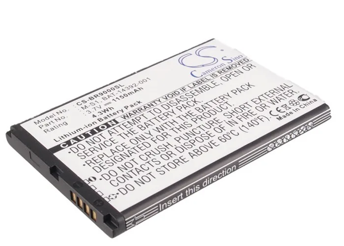 Аккумулятор Cameron Sino 1150 мАч для BLACKBERRY Bold 9780 RBT71UW BAT 14392 001 9630 AT&T T COM SW 0130|Аккумуляторы
