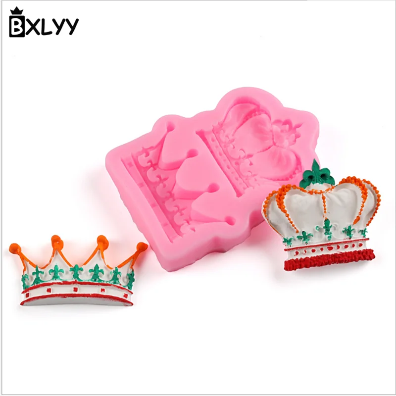 BXLYY 1 шт. силиконовая форма Принцесса Корона помадка украшения торта инструменты