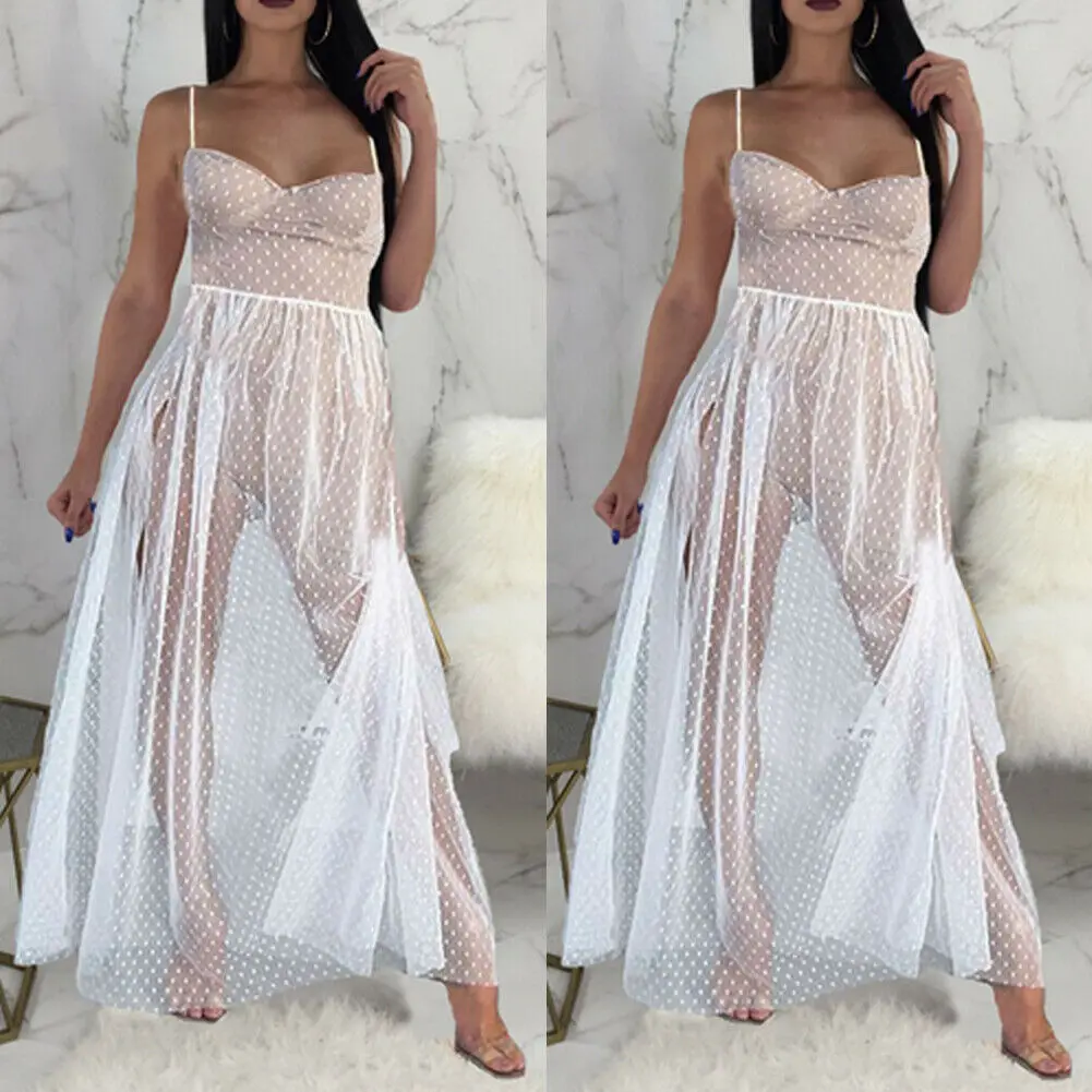 Женское платье Макси Boho Пляжное Платье с высокой талией без рукавов|Женские