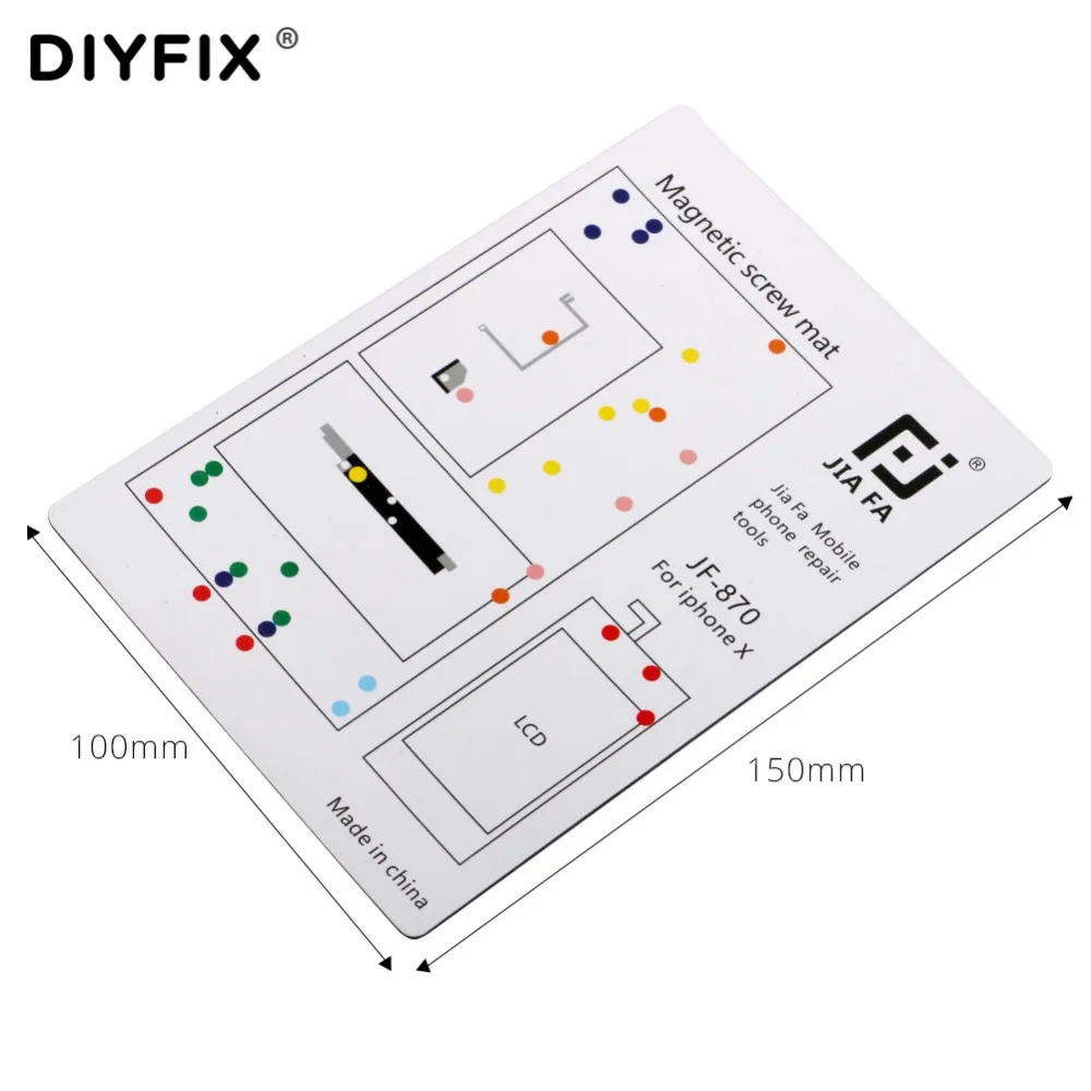 Магнитный винтовой коврик DIYFIX для iPhone 4 5 6 Plus 6s 7 8 X мобильный телефон инструменты