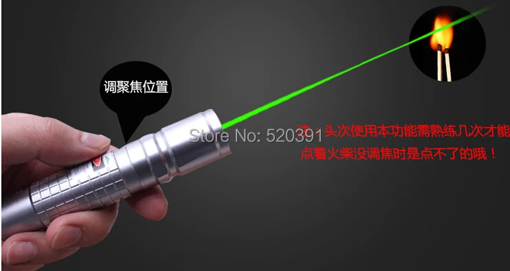 

High Power Military 500W 500000M 532nm Green Laser Pointer Pen Flashlight Light Burning Beam Match Burn Cigarettes LAZER Hunting