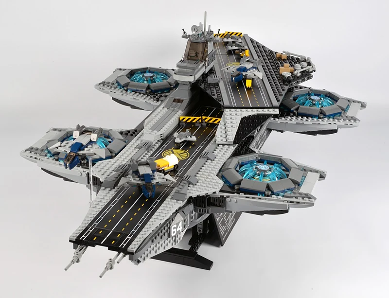 07043 серия супер героев щит Helicarrier Мстители Строительные блоки кирпичи игрушки 3057 шт. совместимые 76042