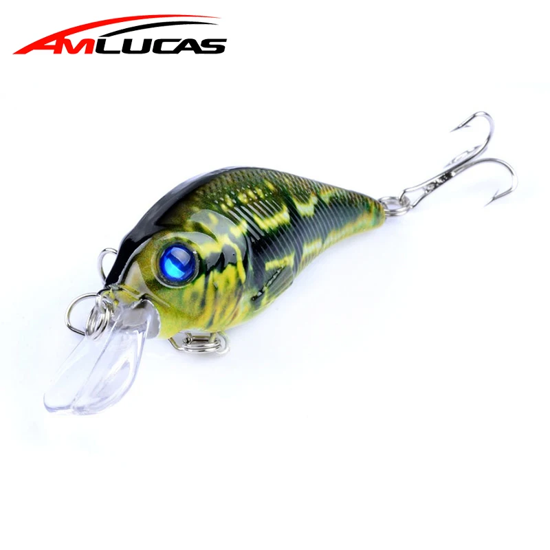 Amlucas 7.5cm 11.2g Crankbait Minnow Fishing Lure Artificial Hard Bait Wobblers Carp Tackle Fake Fish pesca WW74 | Спорт и