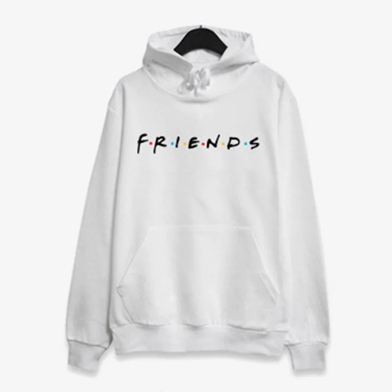 Dswaenhd/2018 зимний флисовый пуловер с надписью Friend повседневный свободный свитер для