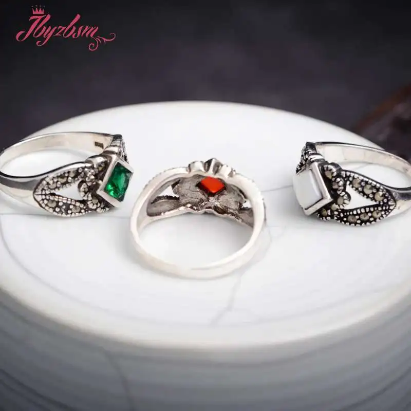 5 мм Квадратные бусины из драгоценного камня инкрустированные мрамором