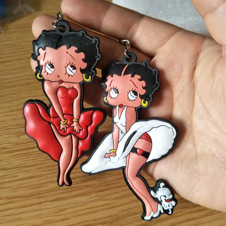 COSANER Betty 4 вида стилей Аниме брелок для ключей пвх мультяшный подарки на день