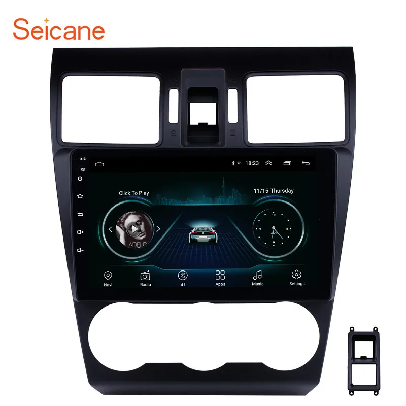 Автомобильный мультимедийный проигрыватель Seicane 9 дюймов 2din HD сенсорный экран GPS