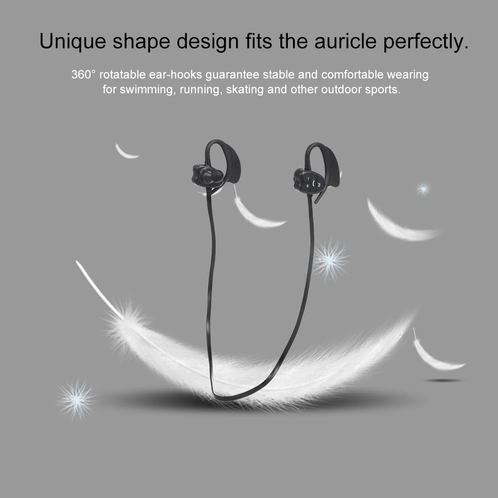 Wireless Bluetooth Headphones 8GB MP3 Music Player IPX8 Waterproof Sports Headset with Mic Running Earphone for Swimming | Электроника
