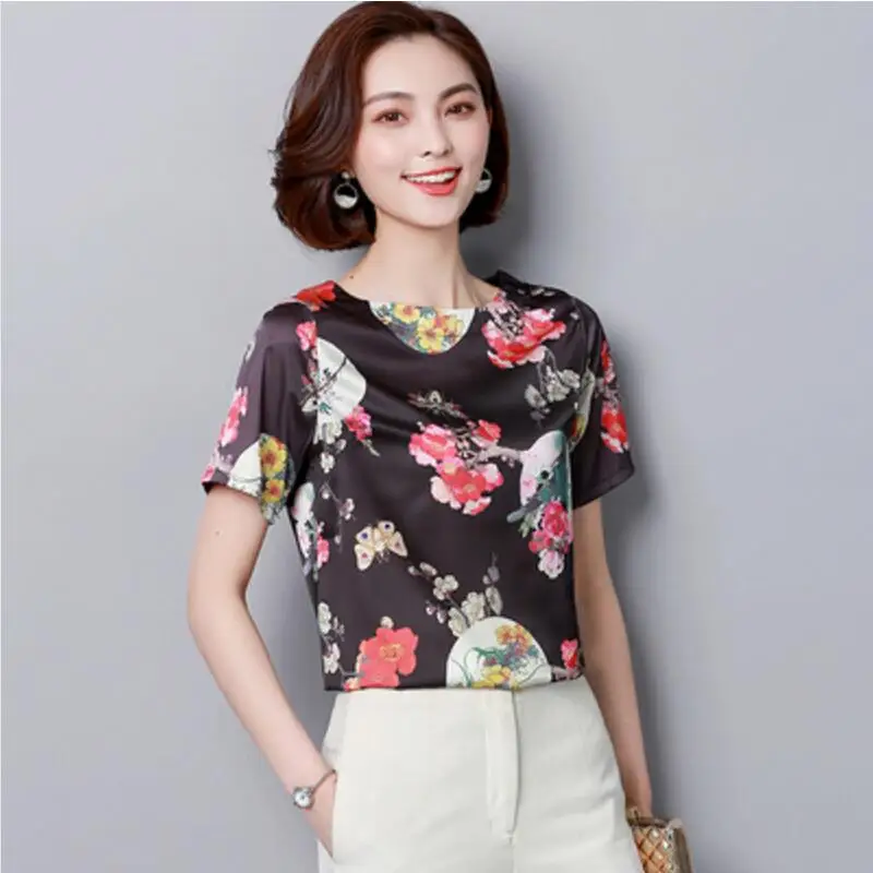 Плюс Размер Женская новая свободная стрейчевая рубашка темперамент Элегантная