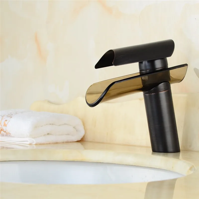 Горячая Распродажа водопад смеситель для ванной комнаты латунный Смеситель