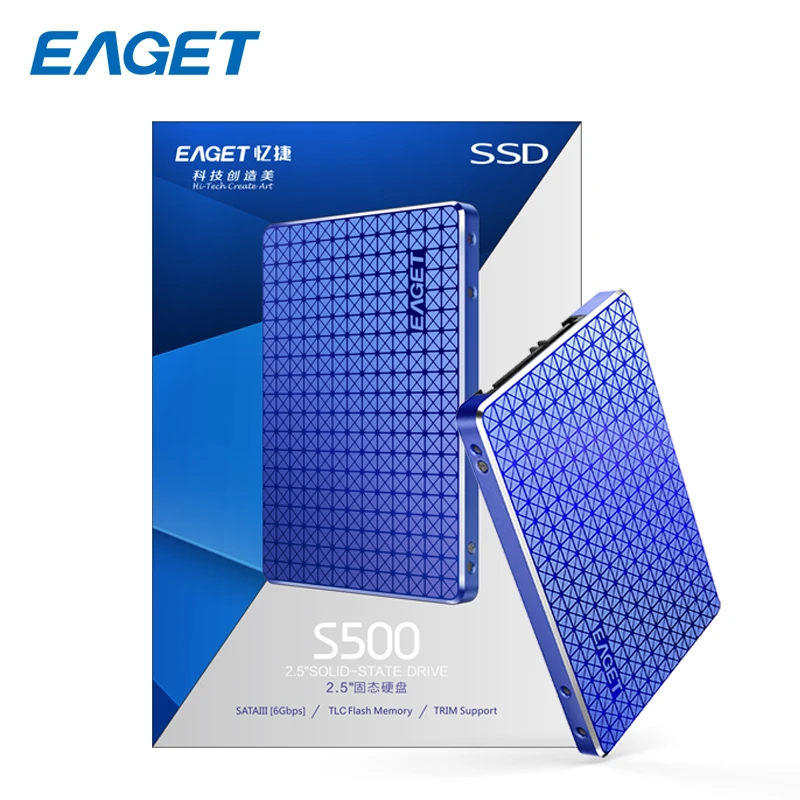 EAGET SSD SATA 3 0 120 ГБ внутренний жесткий диск HD HDD 2 5 дюймов 240 Внутренний твердотельный