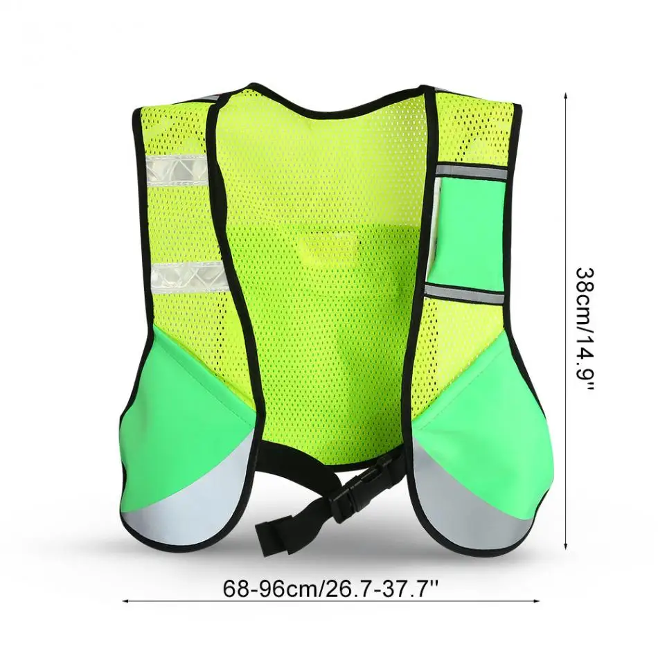 Унисекс отражающая видимость безопасности жилет для бега на открытом воздухе