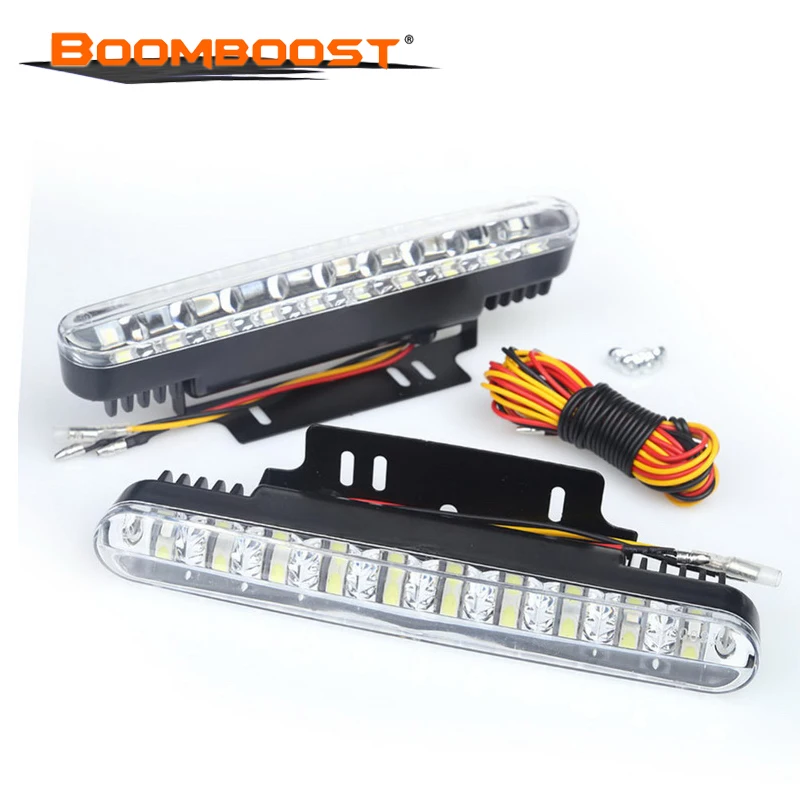 

newest Daylight Lamp With Turn Strobe Lights Super White 30 LED Car Daytime Running Light 1pair Auto Parking Driving Lamp