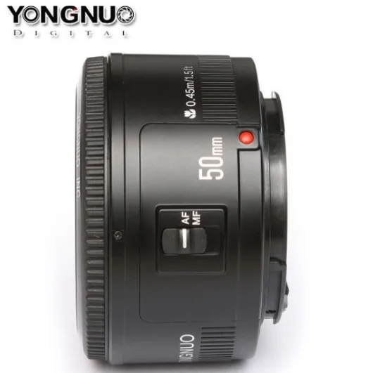 YONGNUO объектив YN50mm f1.8 YN EF 50mm f/1 8 AF YN50 диафрагма Автофокус для Canon EOS 60D 70D 5D2 5D3 600d DSLR