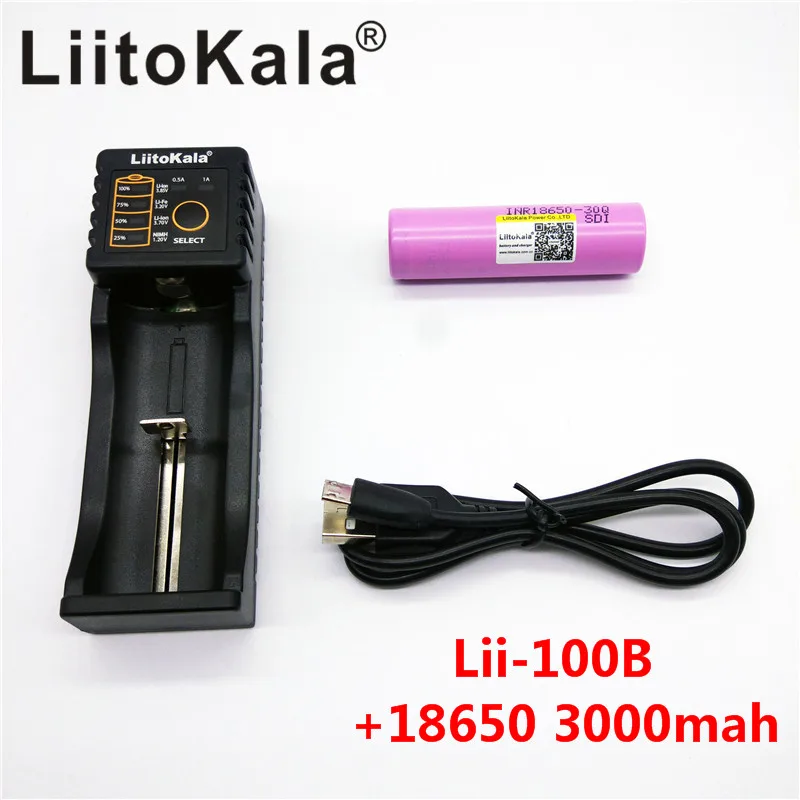 Liitokala 100% оригинальный INR18650 30Q перезаряжаемый аккумулятор 3000 мАч литий ионный для