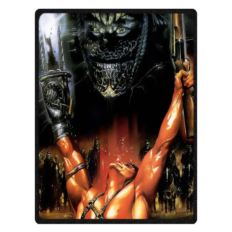 Personalized Army of Darkness Movie Throw Blanket Custom Coral Flannel Sofa Couch Bed Plane Travel TV Blankets | Дом и сад