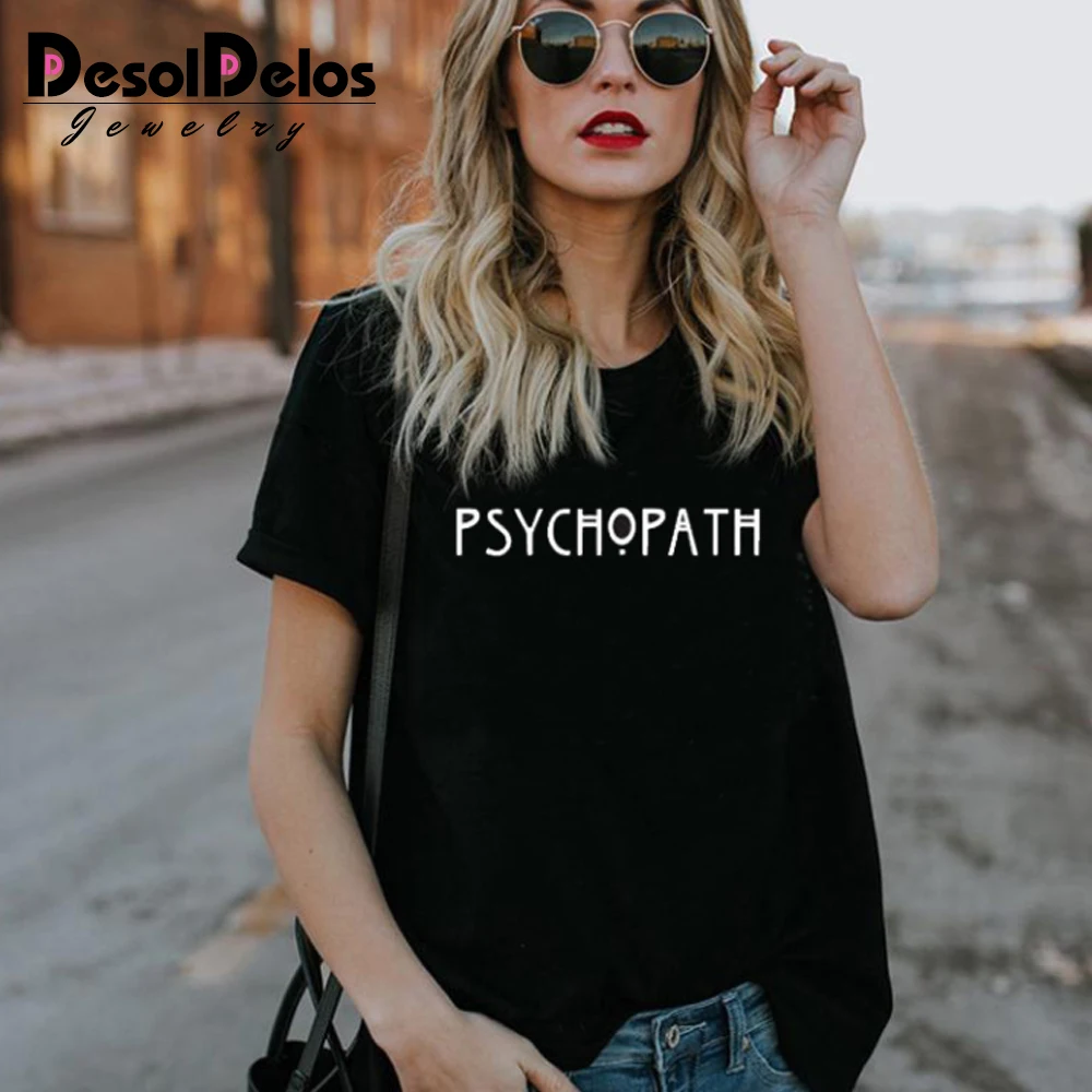 Фабрика продавцов American Horror Story футболка унисекс PSYCHO (милый чудак) Футболка Модные