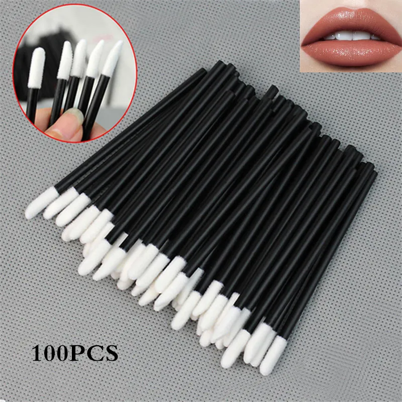 

50/100PCS Disposable Lip Brush Soft Women Accessories Wholesale lip gloss Wands Applicator Perfect Best Make Up Cosmetic Tools