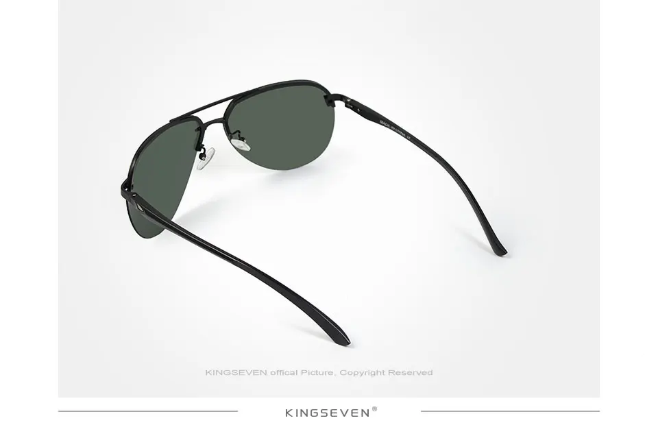 KINGSEVEN, фирменный дизайн, алюминий, пилот, поляризационные солнцезащитные очки, мужские, Ретро стиль, металлическая оправа, солнцезащитные очки для вождения, мужские очки