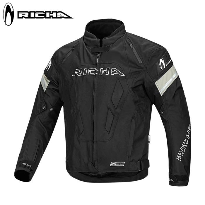 RICHA moto cross suit защитная накладка зимняя куртка для мотокросса куртка для верховой езды штаны Защитные комплекты для мотоциклистов - Цвет: 1124black grey coat