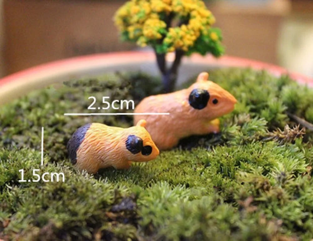 Миниатюрные Статуэтки из смолы в виде сказочного сада отделка искусственная