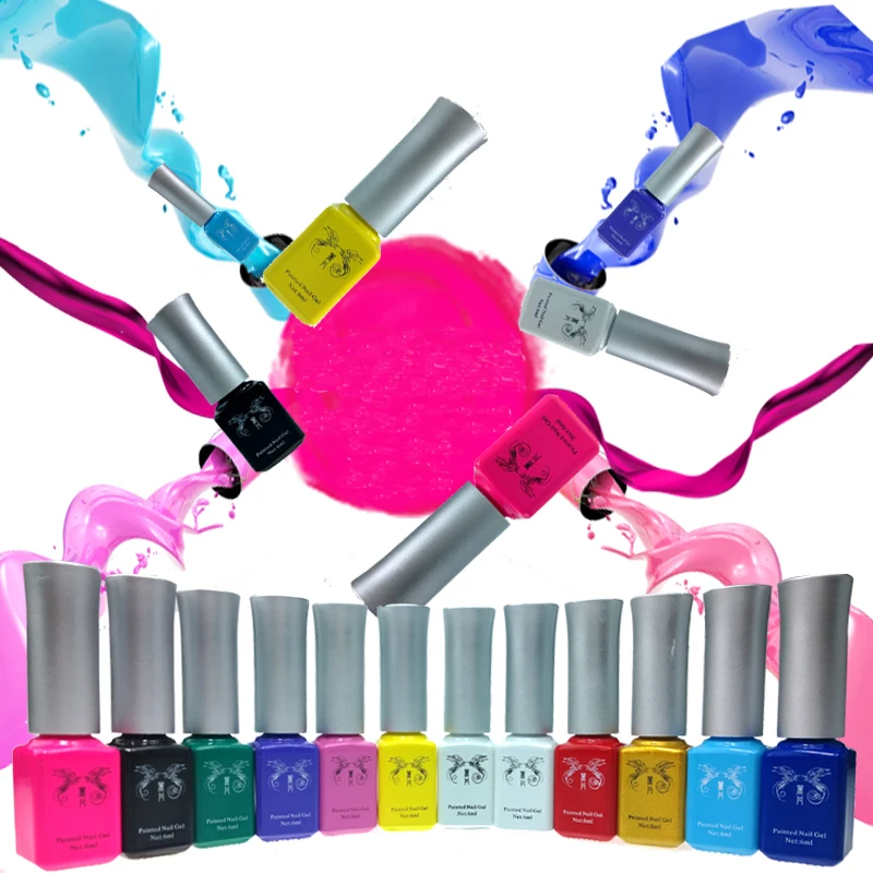 2016 новый тренд 6 мл УФ гель для ногтей гелевая подводка рисования Гель инструмент