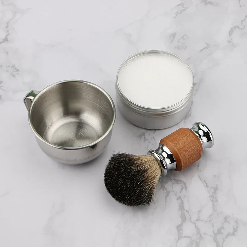 HAWARD Razor Мужская чаша для мыла/чаша бритья из нержавеющей стали/чаша с поролоновой