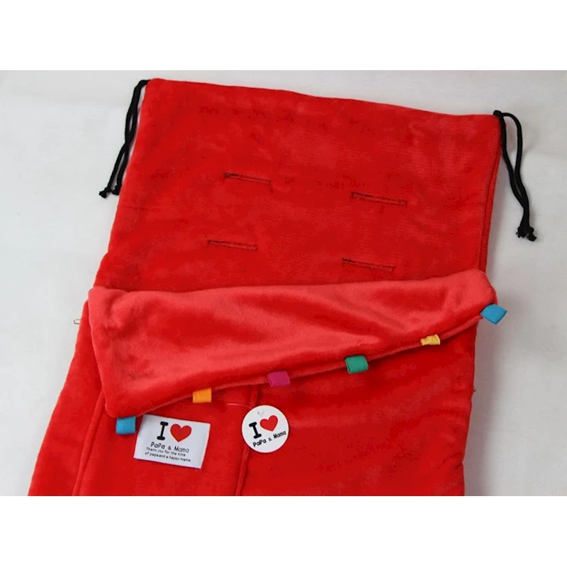 Однотонный теплый конверт MYUDI для детей флисовый спальный мешок новорожденных