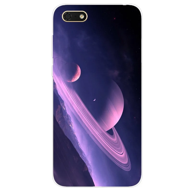 Силиконовый чехол для Huawei Y5 Lite 2018 мягкая задняя крышка с художественным принтом