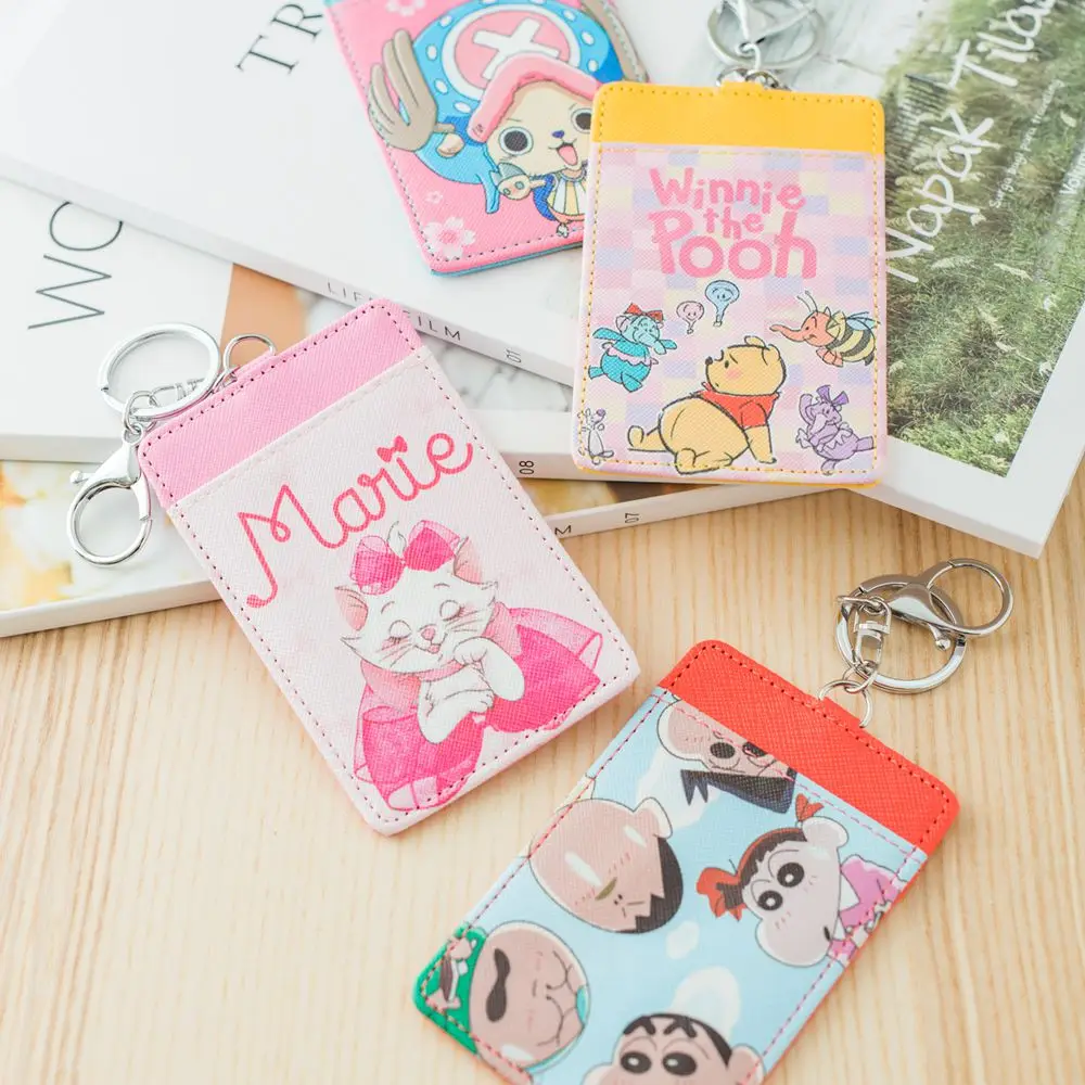 IVYYE Fashion Marie Cat Crayon Shin-chan аниме плюшевый держатель для карт PU мультфильм Кредитные ID Сумки монета автобус карта кошелек девушки подарки Новинка