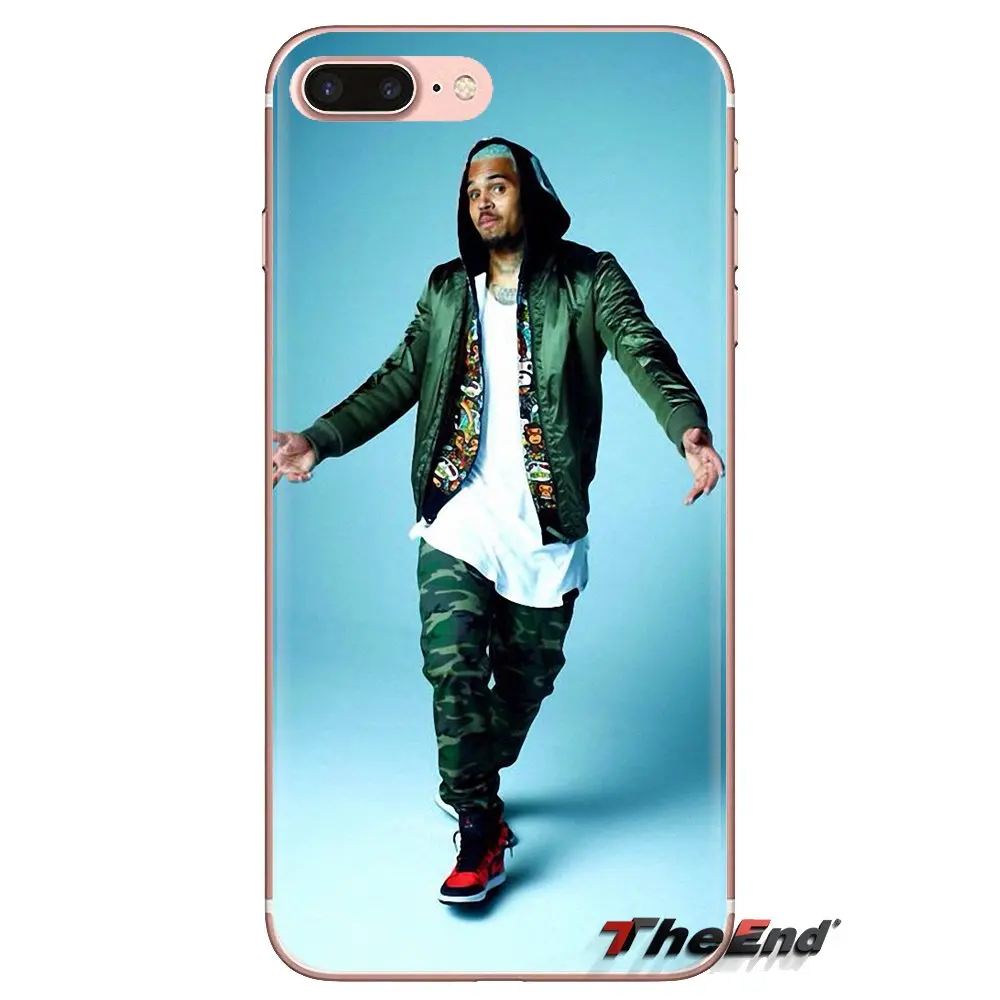 Soft Transparent Covers For Samsung Galaxy S3 S4 S5 Mini S6 S7 Edge S8 S9 S10 Plus Note 3 4 5 8 9 Charlie Chris Brown Breezy RNB |