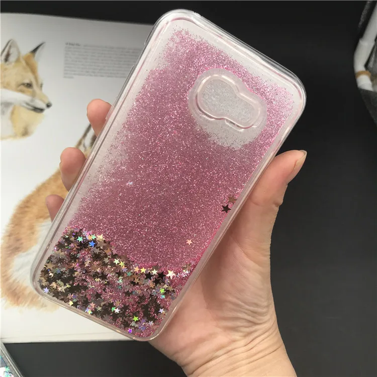 2017 Bling измельчитель с принтом сердце Любовь блестками мягкие чехлы из ТПУ для Samsung