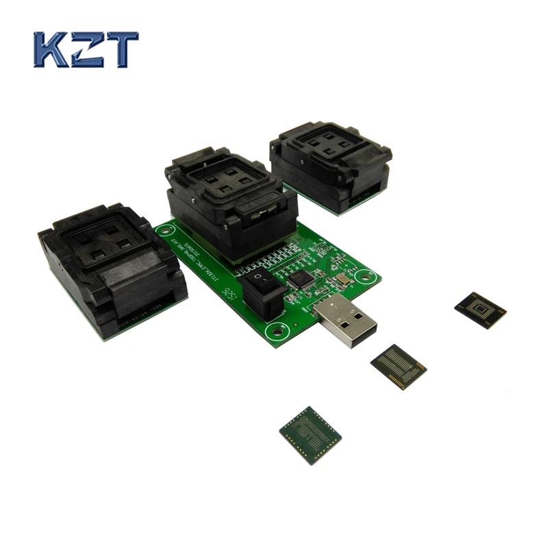 EMMC eMCP тестовая розетка 3 в 1 с USB интерфейсом для BGA153/169 BGA162/186 BGA221 решение