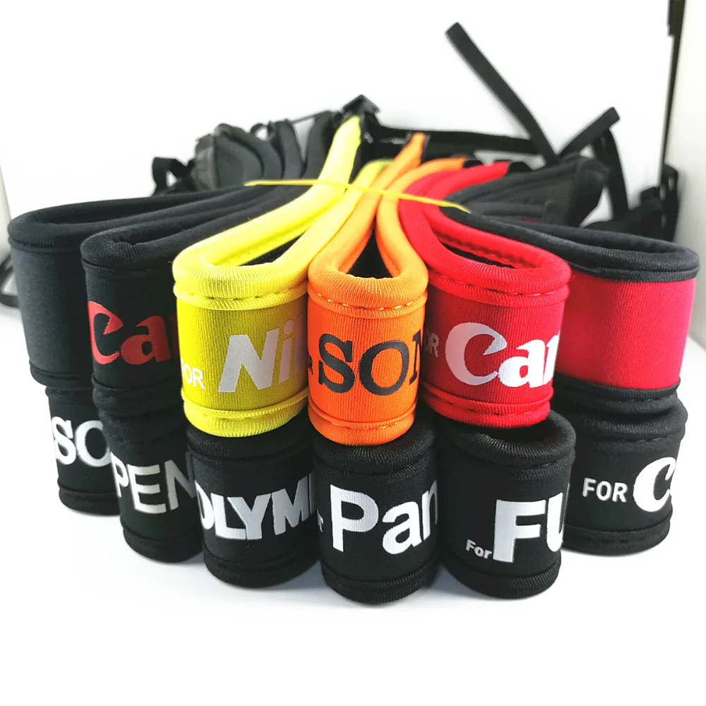 

Elastic Neoprene Camera Neck Strap for Canon Nikon Sony Pentax Fujifilm Olympus Panasonic SLR DSLR Mirrorless Cameras